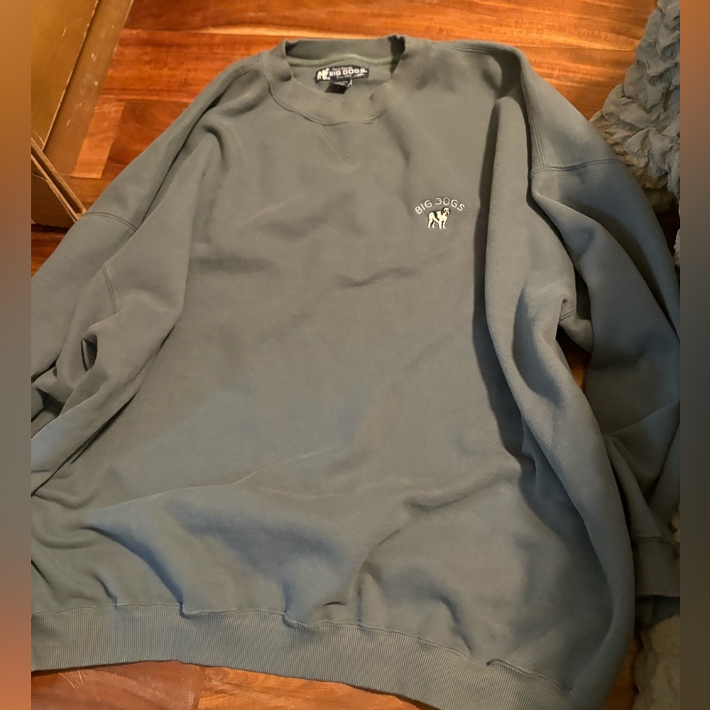 Big Dogs‎ Crewneck Sweatshirt Gray 90s Vintage Logo Pullover (1099)